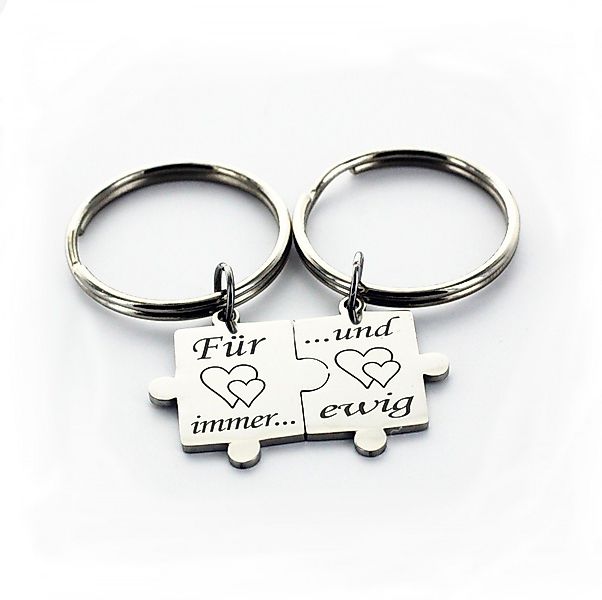 Lieblingsmensch Schlüsselanhänger Partner Set Puzzleteile - Für immer - und günstig online kaufen