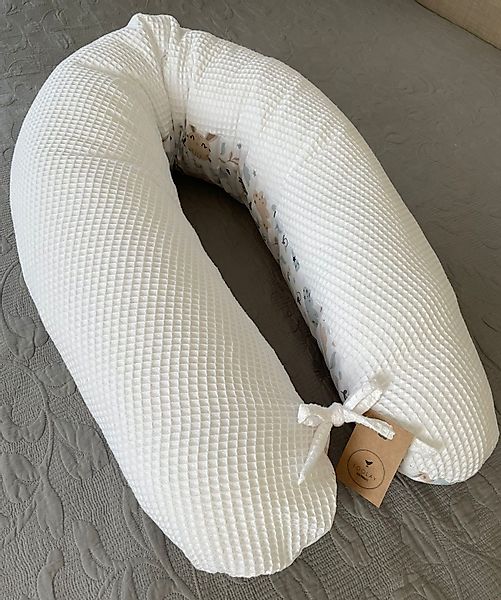 Loolay Stillkissen WAFFELPIQUE HASE Kissen Seitenschläferkissen günstig online kaufen