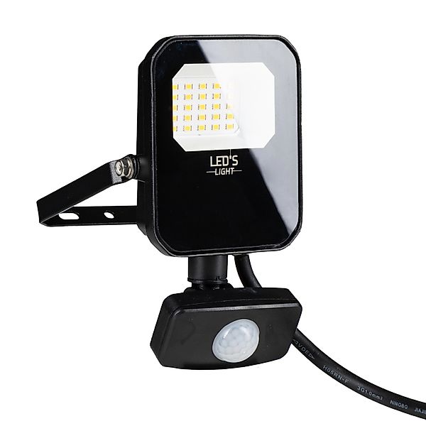 LED's light LED Wandstrahler 10W 1400lm 4000K IP65 IK06 Schwarz IK05 Sensor günstig online kaufen
