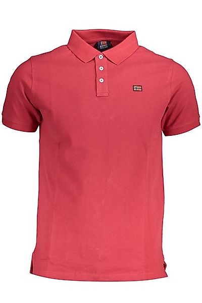 NORWAY 1963 Poloshirt Herren Kurzarm-Poloshirt Rot mit Applikation und 3 günstig online kaufen