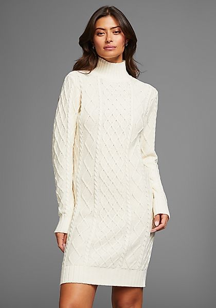 Laura Scott Strickkleid mit Zopfstrickmuster und günstig online kaufen
