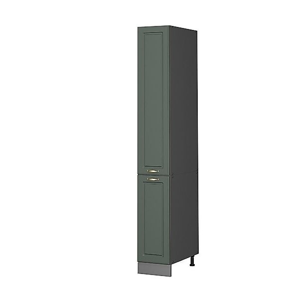 Vicco Hochschrank Fame-Line, Grün-Gold Landhaus/Anthrazit, 30 günstig online kaufen