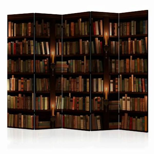 artgeist Paravent Bookshelves II [Room Dividers] mehrfarbig Gr. 225 x 172 günstig online kaufen