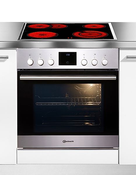 BAUKNECHT Elektro-Herd-Set "HIR4 EP8V PT" Pyrolyse-Selbstreinigung Bräterzo günstig online kaufen