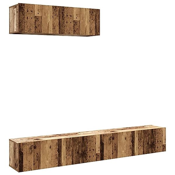 vidaXL TV-Wandschränke 3 Stk Altholz-Optik 100x30x30 cm Holzwerkstoff 33290 günstig online kaufen