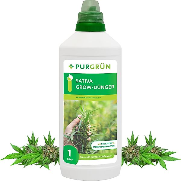 Purgrün Pflanzendünger Purgrün Sativa Grow Dünger, günstig online kaufen