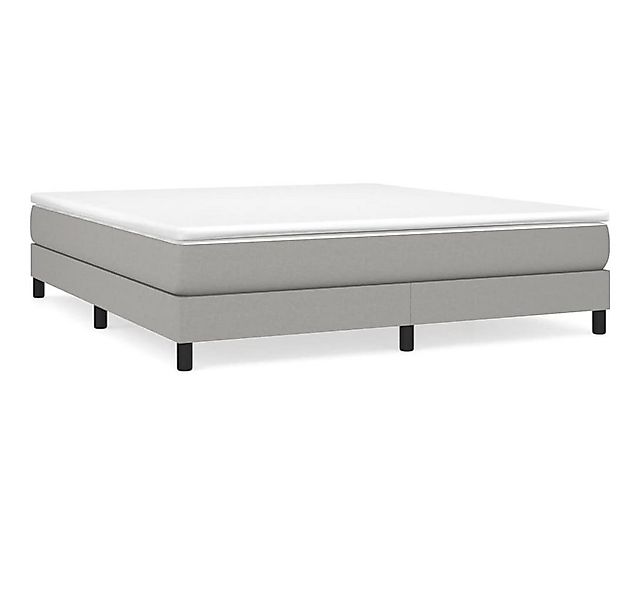 furnicato Bett Boxspringbettgestell Hellgrau 160x200 cm Stoff (1-tlg) günstig online kaufen