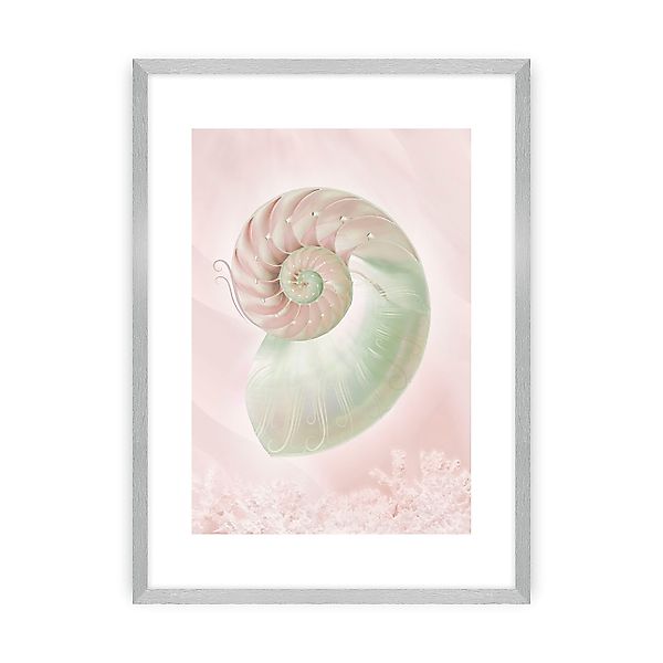 Poster Pastel Pink III, 50 x 70 cm , Ramka: Srebrna günstig online kaufen