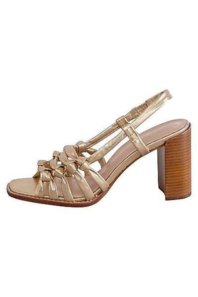 Next Signature Premium Clog-Ledersandalen Blockabsatz Slingsandalette günstig online kaufen