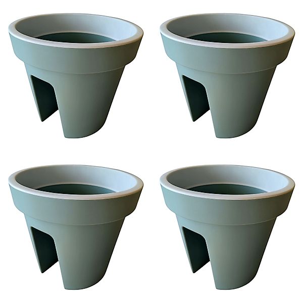 sesua Blumentopf Balkon-Blumentopf für Geländer rund günstig online kaufen
