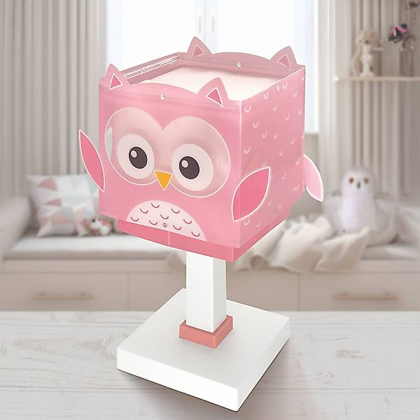 Kinder-Tischlampe Little Pink Owl, G4, Breite 14 cm günstig online kaufen