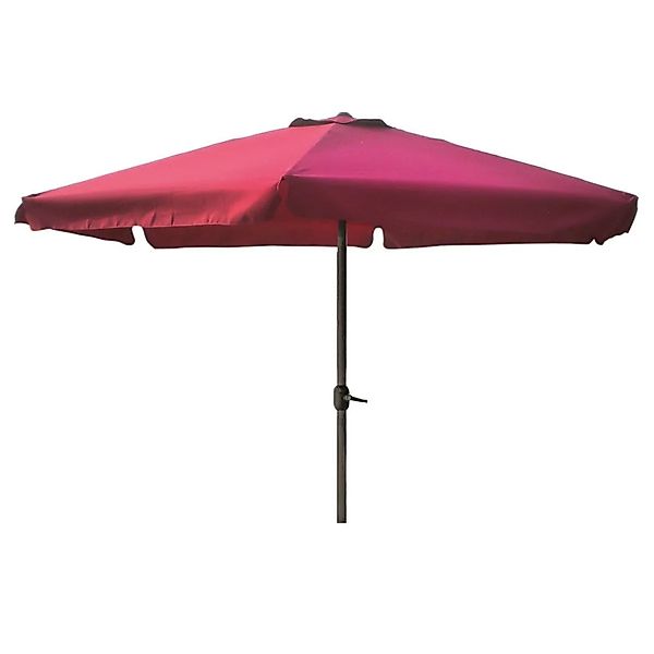 Lex XL Alu Sonnenschirm Ø 3m Kurbelschirm Gartenschirm Marktschirm Krempe B günstig online kaufen