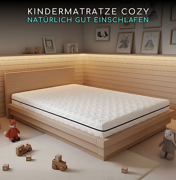 Kindermatratze COZY 3-tlg. inkl. Spannbettlaken + Matratzenschoner bis 30 c günstig online kaufen