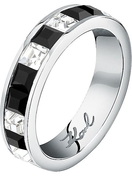 KARL LAGERFELD Fingerring Karl Lagerfeld Damen-Damenring Edelstahl Kristall günstig online kaufen
