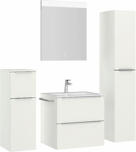 nobilia Badmöbel-Set "Levere" vormontiert, mit Soft-Close, 4 Stk. tlg. günstig online kaufen
