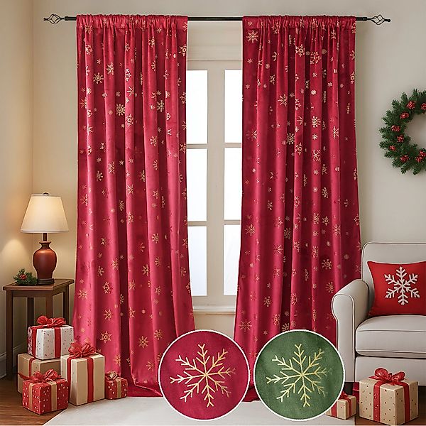 BTTO V&G Vorhang Verdunkelungsvorhang,Samt Velvet Gardinen günstig online kaufen