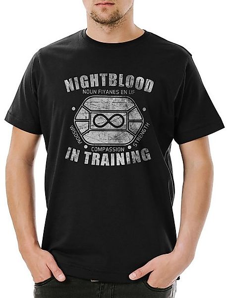 Urban Backwoods Print-Shirt Nightblood In Training Herren T-Shirt The Comma günstig online kaufen