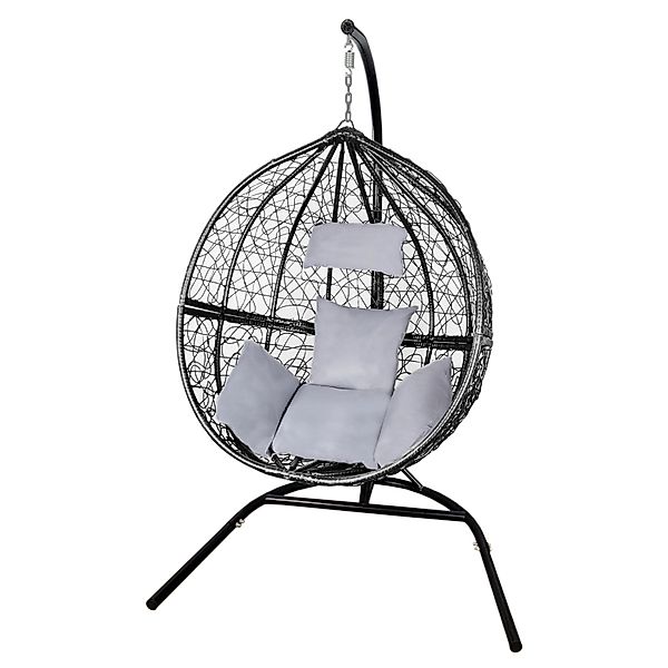 Monstershop Polyrattan Hängesessel Schwarz günstig online kaufen