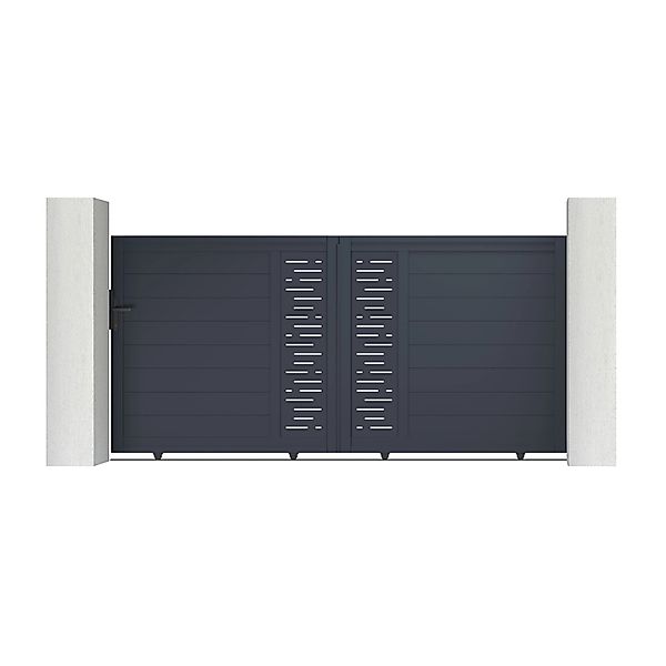 Casanoov Schiebetor Aus Aluminium 3M Arlberg H 140Cm Grau günstig online kaufen
