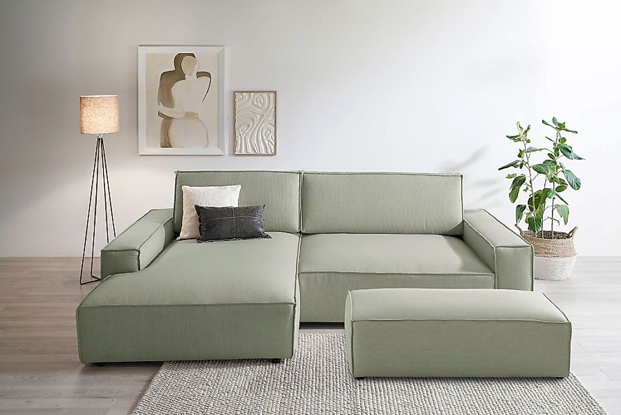 Home affaire Polsterecke "NEU: SHERWOOD XXL tief, L-Form mit Schlaffunktion günstig online kaufen