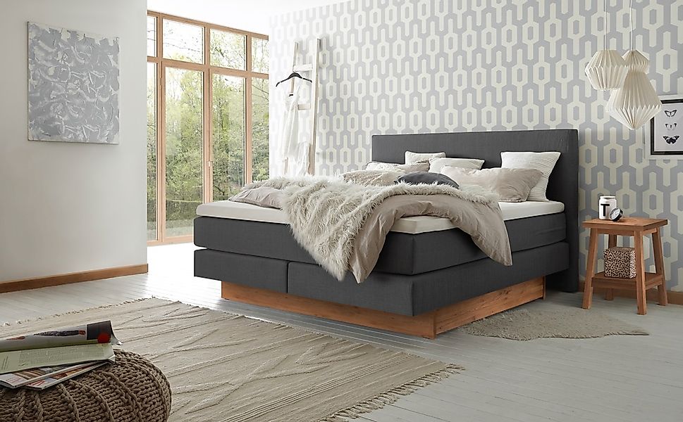 HASENA Boxspringbett »Denver«, mit zwei Bettkästen inklusive gedämpftem Sel günstig online kaufen