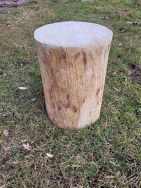 Kistenkolli Altes Land Allzweckkiste Holzstamm Sitzhocker Sitzstamm Hocker günstig online kaufen
