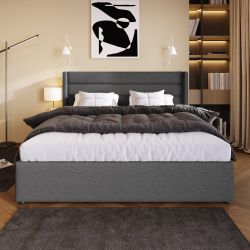 Odikalo Stauraumbett Polster Doppelbett 140/160/180 Lattenrost günstig online kaufen