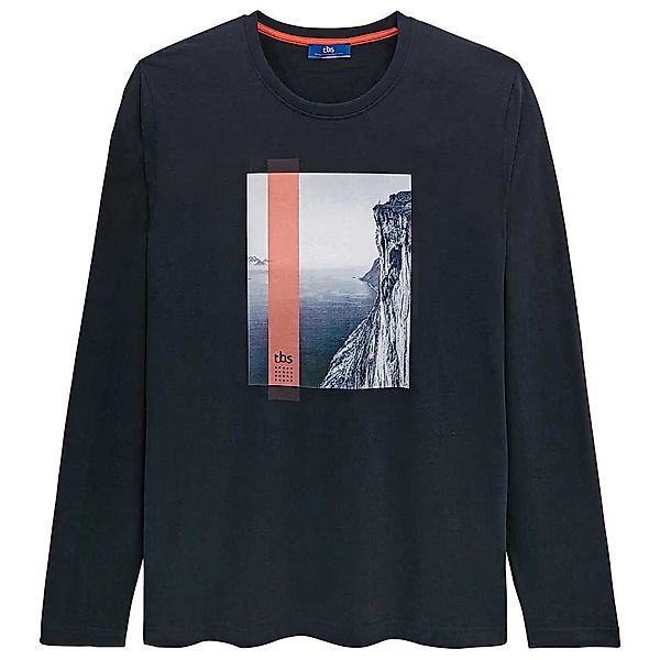 Tbs Gaeletee Langarm Rundhals T-shirt L Navy günstig online kaufen