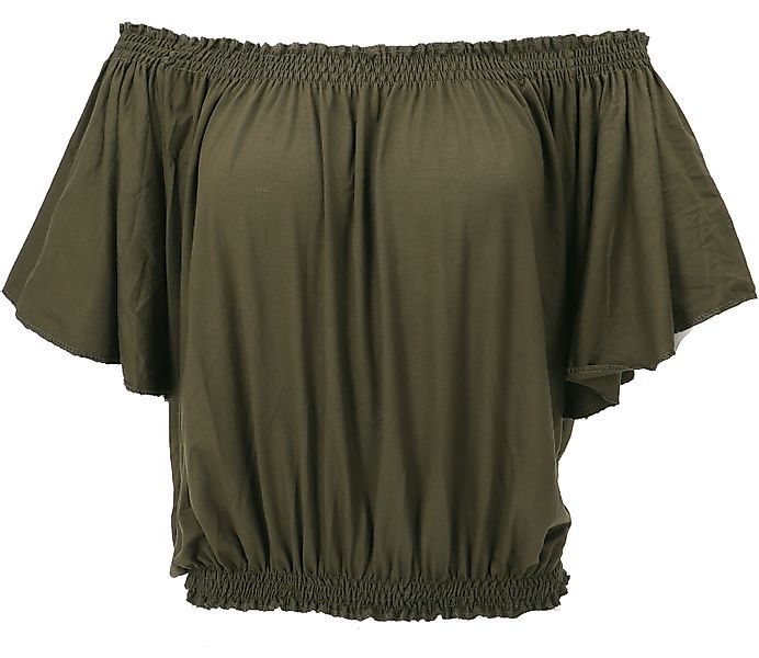 Guru-Shop T-Shirt Schulterfreies Top, Carmen Shirt günstig online kaufen