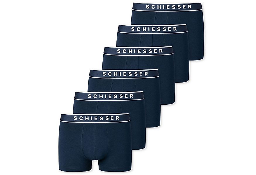 Schiesser Boxershorts Organic Cotton (6-St) mit sportlichem Webgummibund un günstig online kaufen