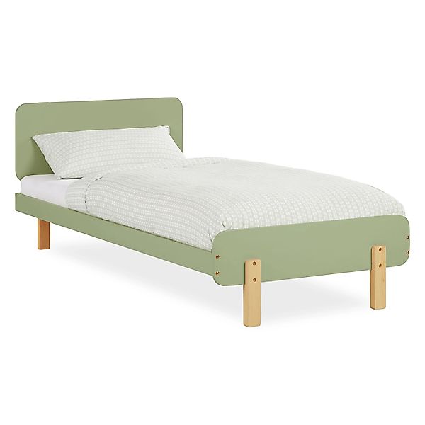 Homestyle4u Kinderbett 90x200 mit Lattenrost in Grün 2608 günstig online kaufen