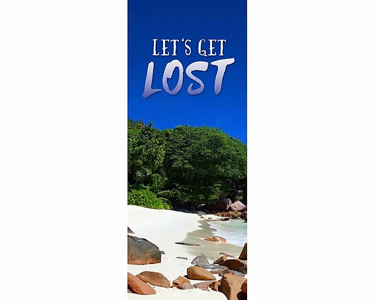 Dekopanel "Lets get lost" 1,00x2,50 m / Strukturvlies Klassik günstig online kaufen