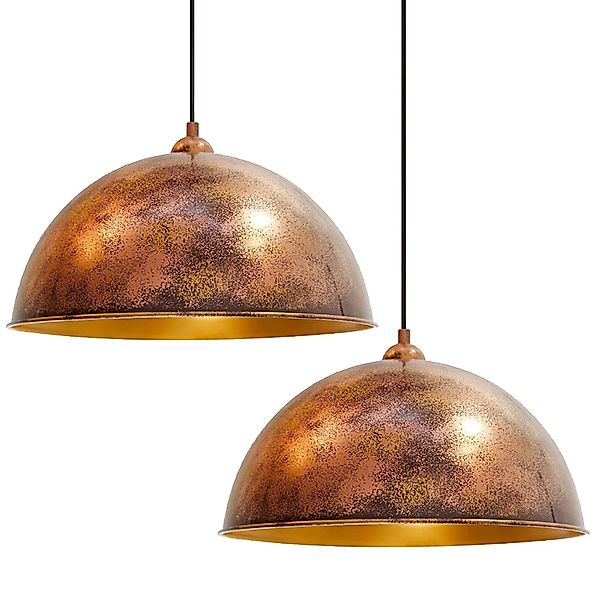 Bamyum Pendelleuchte Hängelampe Kupferfarbe, E27, Handgemalt günstig online kaufen