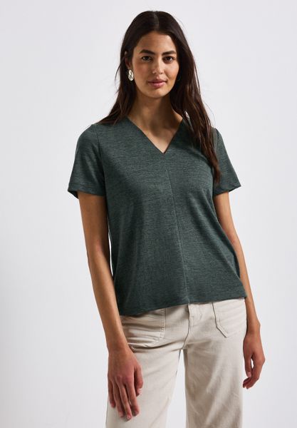 STREET ONE T-Shirt mit V-Ausschnitt günstig online kaufen