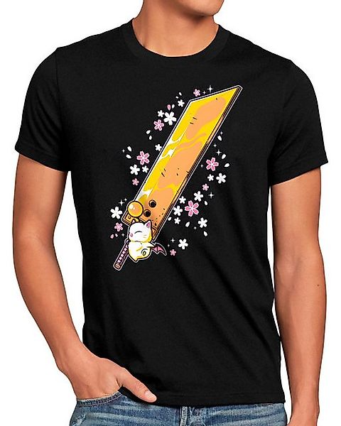 style3 T-Shirt Herren T-Shirt Moogle Buster Sword final fantasy 7 VII choco günstig online kaufen