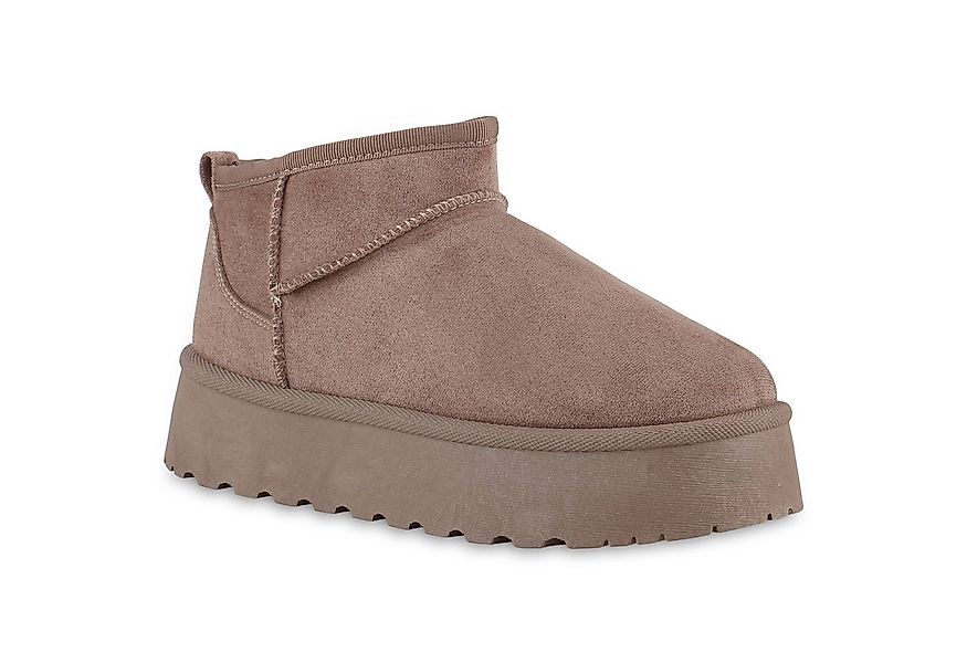 VAN HILL 840622 Plateaustiefelette Damen Warm Gefütterte Plateau Boots Prof günstig online kaufen