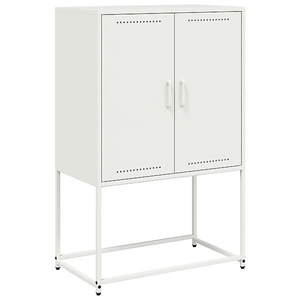 vidaXL Highboard Weiß 68,5x38,5x107 cm Stahl 846511 günstig online kaufen