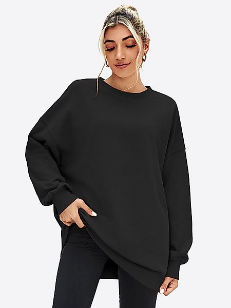 Imily Bela Sweatshirt Damen Oversize Pullover mit Rundhalsausschnitt (Packu günstig online kaufen