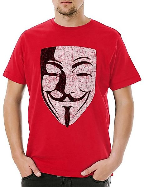 Urban Backwoods Print-Shirt Urban Backwoods Guy Fawkes Mask II Herren T-Shi günstig online kaufen