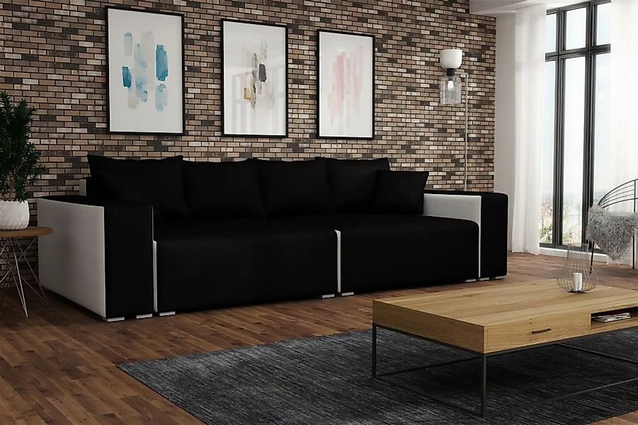 Fun Möbel Big-Sofa Big Sofa Couchgarnitur REGGIO Megasofa mit Schlaffunktio günstig online kaufen
