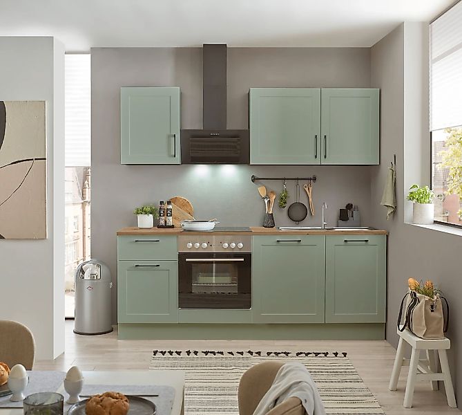 BASIC by Balculina Küchenzeile "Marsi" Breite 220 cm, wahlweise mit E-Gerät günstig online kaufen