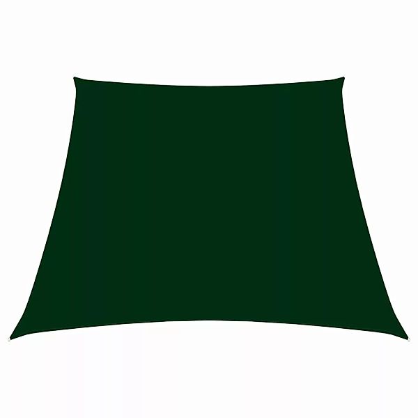 Sonnensegel Oxford-gewebe Trapezförmig 4/5x3 M Dunkelgrün günstig online kaufen