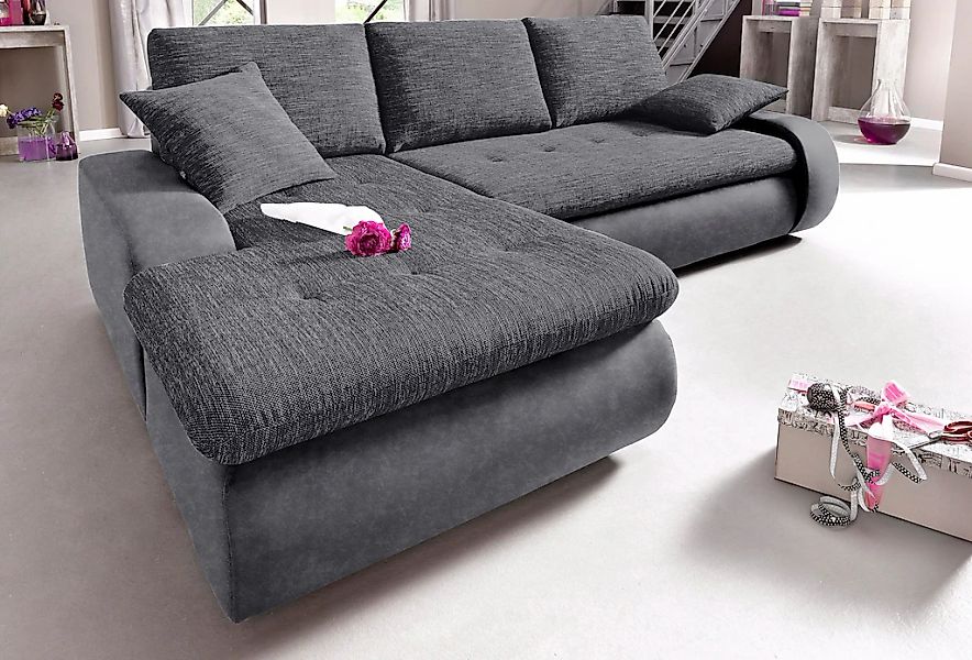 TRENDMANUFAKTUR Ecksofa »Indie, modern und bequem, Materialmix, OTTOs Choic günstig online kaufen