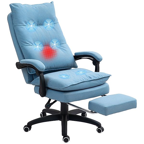 Vinsetto Schreibtischstuhl Ergonomisch Bürostuhl mit Massag-, günstig online kaufen