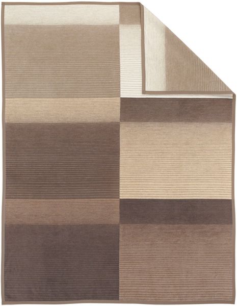 Wohndecke Sorrento Jacquard, IBENA, sanfter Farbverlauf, günstig online kaufen