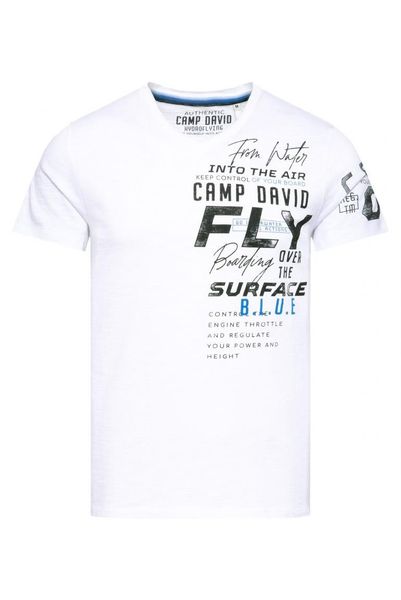 CAMP DAVID V-Shirt aus Baumwolle günstig online kaufen