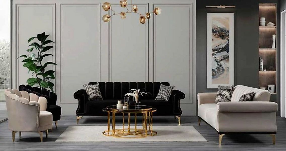 JVmoebel 3-Sitzer Gepolstertes Luxuriöses Sofa 3-Sitzer Komfortabler Modern günstig online kaufen