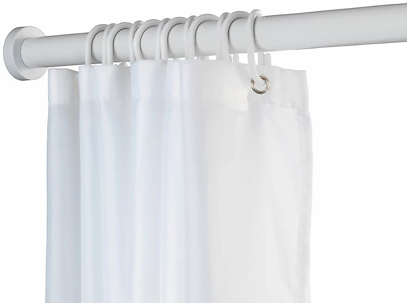 WENKO Duschvorhangstange "Luz" Ø 280 mm ausziehbar ohne bohren, 110 - 185 c günstig online kaufen