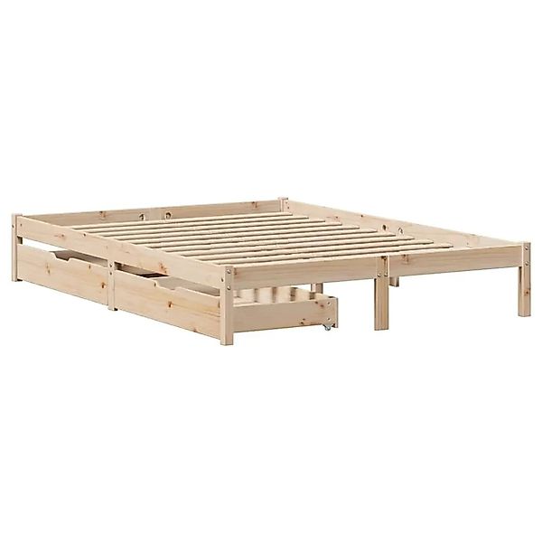 vidaXL Massivholzbett ohne Matratze 160x200 cm Kiefernholz 3301440 günstig online kaufen