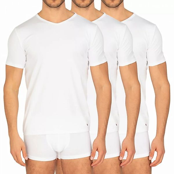 Tommy Hilfiger 3-er Set V-Neck T-Shirt Weiß günstig online kaufen